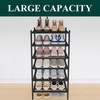 image:imageSmiry Bamboo Shoe Rack 3Tier Stackable Wooden Shoe Organizer for Entryway amp Closet Free Standing Wood Shoe Storage Shelf for Front Door amp Small Spaces NaturalBlack