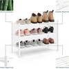 image:imageSmiry Bamboo Shoe Rack 3Tier Stackable Wooden Shoe Organizer for Entryway amp Closet Free Standing Wood Shoe Storage Shelf for Front Door amp Small Spaces NaturalWhite