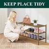 image:imageSmiry Bamboo Shoe Rack 3Tier Stackable Wooden Shoe Organizer for Entryway amp Closet Free Standing Wood Shoe Storage Shelf for Front Door amp Small Spaces NaturalWalnut