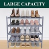 image:imageSmiry Bamboo Shoe Rack 3Tier Stackable Wooden Shoe Organizer for Entryway amp Closet Free Standing Wood Shoe Storage Shelf for Front Door amp Small Spaces NaturalGrey