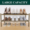 image:imageSmiry Bamboo Shoe Rack 3Tier Stackable Wooden Shoe Organizer for Entryway amp Closet Free Standing Wood Shoe Storage Shelf for Front Door amp Small Spaces NaturalWalnut