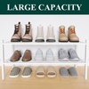 image:imageSmiry Bamboo Shoe Rack 3Tier Stackable Wooden Shoe Organizer for Entryway amp Closet Free Standing Wood Shoe Storage Shelf for Front Door amp Small Spaces NaturalWhite