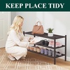 image:imageSmiry Bamboo Shoe Rack 3Tier Stackable Wooden Shoe Organizer for Entryway amp Closet Free Standing Wood Shoe Storage Shelf for Front Door amp Small Spaces NaturalBrown