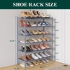 image:imageSmiry Bamboo Shoe Rack 3Tier Stackable Wooden Shoe Organizer for Entryway amp Closet Free Standing Wood Shoe Storage Shelf for Front Door amp Small Spaces NaturalGrey