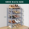image:imageSmiry Bamboo Shoe Rack 3Tier Stackable Wooden Shoe Organizer for Entryway amp Closet Free Standing Wood Shoe Storage Shelf for Front Door amp Small Spaces NaturalGrey