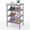 image:imageSmiry Bamboo Shoe Rack 3Tier Stackable Wooden Shoe Organizer for Entryway amp Closet Free Standing Wood Shoe Storage Shelf for Front Door amp Small Spaces NaturalGrey
