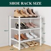image:imageSmiry Bamboo Shoe Rack 3Tier Stackable Wooden Shoe Organizer for Entryway amp Closet Free Standing Wood Shoe Storage Shelf for Front Door amp Small Spaces NaturalWhite