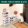 image:imageSmiry Bamboo Shoe Rack 3Tier Stackable Wooden Shoe Organizer for Entryway amp Closet Free Standing Wood Shoe Storage Shelf for Front Door amp Small Spaces NaturalWhite