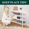 image:imageSmiry Bamboo Shoe Rack 3Tier Stackable Wooden Shoe Organizer for Entryway amp Closet Free Standing Wood Shoe Storage Shelf for Front Door amp Small Spaces NaturalWhite