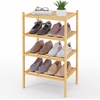 image:imageSmiry Bamboo Shoe Rack 3Tier Stackable Wooden Shoe Organizer for Entryway amp Closet Free Standing Wood Shoe Storage Shelf for Front Door amp Small Spaces NaturalNatural