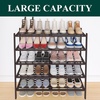 image:imageSmiry Bamboo Shoe Rack 3Tier Stackable Wooden Shoe Organizer for Entryway amp Closet Free Standing Wood Shoe Storage Shelf for Front Door amp Small Spaces NaturalBrown