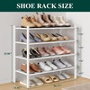 image:imageSmiry Bamboo Shoe Rack 3Tier Stackable Wooden Shoe Organizer for Entryway amp Closet Free Standing Wood Shoe Storage Shelf for Front Door amp Small Spaces NaturalWhite