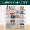 image:imageSmiry Bamboo Shoe Rack 3Tier Stackable Wooden Shoe Organizer for Entryway amp Closet Free Standing Wood Shoe Storage Shelf for Front Door amp Small Spaces NaturalWhite