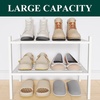 image:imageSmiry Bamboo Shoe Rack 3Tier Stackable Wooden Shoe Organizer for Entryway amp Closet Free Standing Wood Shoe Storage Shelf for Front Door amp Small Spaces NaturalWhite