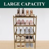image:imageSmiry Bamboo Shoe Rack 3Tier Stackable Wooden Shoe Organizer for Entryway amp Closet Free Standing Wood Shoe Storage Shelf for Front Door amp Small Spaces NaturalWalnut