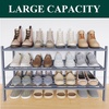 image:imageSmiry Bamboo Shoe Rack 3Tier Stackable Wooden Shoe Organizer for Entryway amp Closet Free Standing Wood Shoe Storage Shelf for Front Door amp Small Spaces NaturalGrey