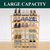 image:imageSmiry Bamboo Shoe Rack 3Tier Stackable Wooden Shoe Organizer for Entryway amp Closet Free Standing Wood Shoe Storage Shelf for Front Door amp Small Spaces NaturalNatural