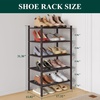 image:imageSmiry Bamboo Shoe Rack 3Tier Stackable Wooden Shoe Organizer for Entryway amp Closet Free Standing Wood Shoe Storage Shelf for Front Door amp Small Spaces NaturalBrown