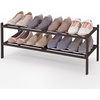 image:imageSmiry Bamboo Shoe Rack 3Tier Stackable Wooden Shoe Organizer for Entryway amp Closet Free Standing Wood Shoe Storage Shelf for Front Door amp Small Spaces NaturalBrown