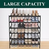 image:imageSmiry Bamboo Shoe Rack 3Tier Stackable Wooden Shoe Organizer for Entryway amp Closet Free Standing Wood Shoe Storage Shelf for Front Door amp Small Spaces NaturalBlack