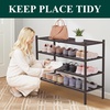 image:imageSmiry Bamboo Shoe Rack 3Tier Stackable Wooden Shoe Organizer for Entryway amp Closet Free Standing Wood Shoe Storage Shelf for Front Door amp Small Spaces NaturalBrown
