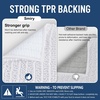image:imageSmiry Bathroom Toilet Rugs U Shaped 24x24 Extra Soft Absorbent Non Slip Rubber Backing Chenille Contour Bath Rugs for Toilet Machine Washable Contoured Bath Mats White