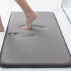 image:imageSmiry Chenille Bathroom Rugs 30x20 and UShaped Toilet Bath Rugs 24x2020x20 Extra Soft and Absorbent Shaggy Bath Mat Machine Washable NonSlip Plush Carpet Grey