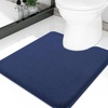 image:imageSmiry Memory Foam Bath Mat 36x24 Extra Soft NonSlip Bathroom Rug Ultra Absorbent Quick Dry Machine Washable Bathroom Mat for Shower Tub amp Floor Decor Navy BlueNavy Blue