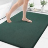 image:imageSmiry Memory Foam Bath Mat 36x24 Extra Soft NonSlip Bathroom Rug Ultra Absorbent Quick Dry Machine Washable Bathroom Mat for Shower Tub amp Floor Decor Navy BlueGreen