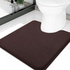image:imageSmiry Memory Foam Bath Mat 36x24 Extra Soft NonSlip Bathroom Rug Ultra Absorbent Quick Dry Machine Washable Bathroom Mat for Shower Tub amp Floor Decor Navy BlueBrown