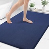 image:imageSmiry Memory Foam Bath Mat 36x24 Extra Soft NonSlip Bathroom Rug Ultra Absorbent Quick Dry Machine Washable Bathroom Mat for Shower Tub amp Floor Decor Navy BlueNavy Blue
