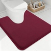 image:imageSmiry Memory Foam Bath Mat 36x24 Extra Soft NonSlip Bathroom Rug Ultra Absorbent Quick Dry Machine Washable Bathroom Mat for Shower Tub amp Floor Decor Navy BlueBurgundy