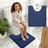 image:imageSmiry Memory Foam Bath Mat 36x24 Extra Soft NonSlip Bathroom Rug Ultra Absorbent Quick Dry Machine Washable Bathroom Mat for Shower Tub amp Floor Decor Navy BlueNavy Blue
