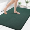 image:imageSmiry Memory Foam Bath Mat 36x24 Extra Soft NonSlip Bathroom Rug Ultra Absorbent Quick Dry Machine Washable Bathroom Mat for Shower Tub amp Floor Decor Navy BlueGreen