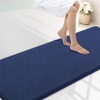 image:imageSmiry Memory Foam Bath Mat 36x24 Extra Soft NonSlip Bathroom Rug Ultra Absorbent Quick Dry Machine Washable Bathroom Mat for Shower Tub amp Floor Decor Navy BlueNavy Blue