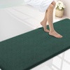 image:imageSmiry Memory Foam Bath Mat 36x24 Extra Soft NonSlip Bathroom Rug Ultra Absorbent Quick Dry Machine Washable Bathroom Mat for Shower Tub amp Floor Decor Navy BlueGreen