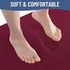 image:imageSmiry Memory Foam Bath Mat 36x24 Extra Soft NonSlip Bathroom Rug Ultra Absorbent Quick Dry Machine Washable Bathroom Mat for Shower Tub amp Floor Decor Navy BlueBurgundy