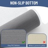 image:imageSmiry Memory Foam Bath Mat 36x24 Extra Soft NonSlip Bathroom Rug Ultra Absorbent Quick Dry Machine Washable Bathroom Mat for Shower Tub amp Floor Decor Navy BlueWhite