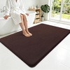 image:imageSmiry Memory Foam Bath Mat 36x24 Extra Soft NonSlip Bathroom Rug Ultra Absorbent Quick Dry Machine Washable Bathroom Mat for Shower Tub amp Floor Decor Navy BlueBrown