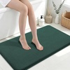 image:imageSmiry Memory Foam Bath Mat 36x24 Extra Soft NonSlip Bathroom Rug Ultra Absorbent Quick Dry Machine Washable Bathroom Mat for Shower Tub amp Floor Decor Navy BlueGreen