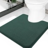 image:imageSmiry Memory Foam Bath Mat 36x24 Extra Soft NonSlip Bathroom Rug Ultra Absorbent Quick Dry Machine Washable Bathroom Mat for Shower Tub amp Floor Decor Navy BlueGreen