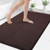 image:imageSmiry Memory Foam Bath Mat 36x24 Extra Soft NonSlip Bathroom Rug Ultra Absorbent Quick Dry Machine Washable Bathroom Mat for Shower Tub amp Floor Decor Navy BlueBrown