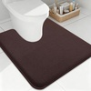 image:imageSmiry Memory Foam Bath Mat 36x24 Extra Soft NonSlip Bathroom Rug Ultra Absorbent Quick Dry Machine Washable Bathroom Mat for Shower Tub amp Floor Decor Navy BlueBrown