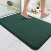 image:imageSmiry Memory Foam Bath Mat 36x24 Extra Soft NonSlip Bathroom Rug Ultra Absorbent Quick Dry Machine Washable Bathroom Mat for Shower Tub amp Floor Decor Navy BlueGreen