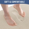 image:imageSmiry Memory Foam Bath Mat 36x24 Extra Soft NonSlip Bathroom Rug Ultra Absorbent Quick Dry Machine Washable Bathroom Mat for Shower Tub amp Floor Decor Navy BlueBeige