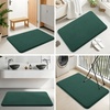 image:imageSmiry Memory Foam Bath Mat 36x24 Extra Soft NonSlip Bathroom Rug Ultra Absorbent Quick Dry Machine Washable Bathroom Mat for Shower Tub amp Floor Decor Navy BlueGreen