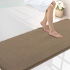 image:imageSmiry Memory Foam Bath Mat 36x24 Extra Soft NonSlip Bathroom Rug Ultra Absorbent Quick Dry Machine Washable Bathroom Mat for Shower Tub amp Floor Decor Navy BlueCamel