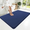 image:imageSmiry Memory Foam Bath Mat 36x24 Extra Soft NonSlip Bathroom Rug Ultra Absorbent Quick Dry Machine Washable Bathroom Mat for Shower Tub amp Floor Decor Navy BlueNavy Blue