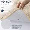 image:imageSmiry Striped Thick Bathroom Rug and Contour Toilet Rug Size 59x24  UShaped 24x20 in Sand 2 Item Bundle