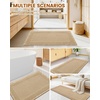 image:imageSmiry Waffle Bath Mat 32x20 Extra Soft Absorbent Bathroom Rugs Non Slip Machine Washable Quick Dry Boho Bath Rugs with Tassels for Bathroom Floor Tub Shower BrownBrown